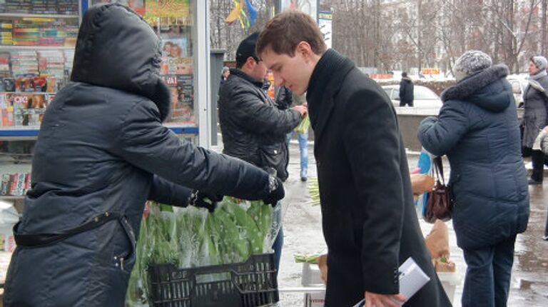 Цветочные развалы в Москве 