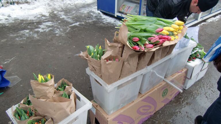 Цветочные развалы в Москве 