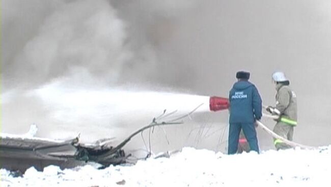 В результате крушения Ан-148 погибли 6 человек. Видео с места ЧП