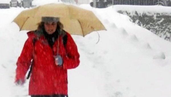 Сильнейший за 15 лет снегопад обрушился на столицу Турции