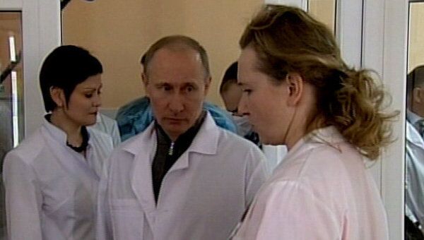  В Рязани Путину показали, как выглядит современный перинатальный центр