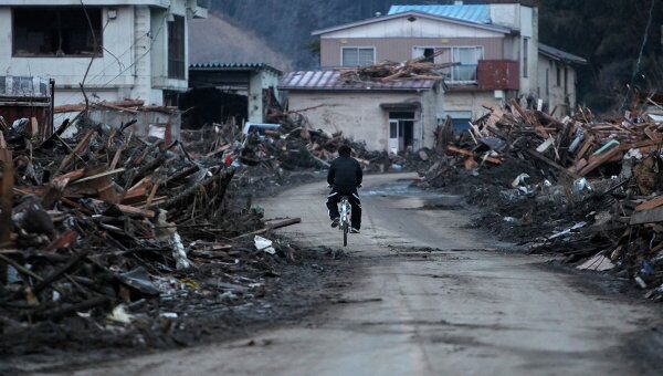 Последствия землетрясение в префектуре Иватэ в Японии