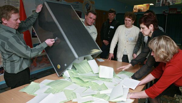Подсчет голосов после выборов 13 марта