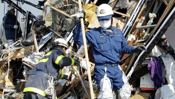 Поисково-спасательные работы в Японии