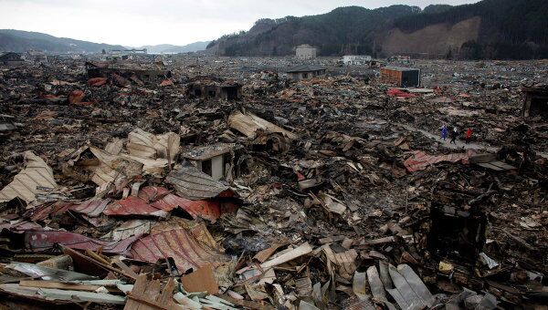 Последствия землетрясение в префектуре Иватэ в Японии, 15 марта 2011 