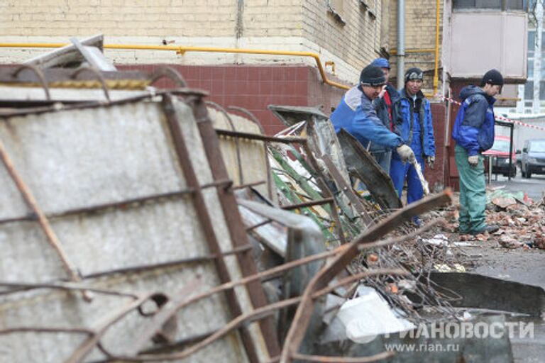 На северо-востоке Москвы обрушились четыре балкона жилого дома