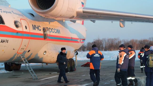 Отправка самолета МЧС со спасателями и гуманитарной помощью в Японию