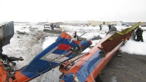 Аварийная посадка вертолета Ми-8 в Красноярском крае