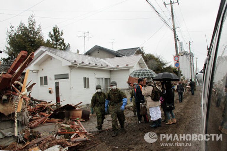 Последствия землетрясения в Японии