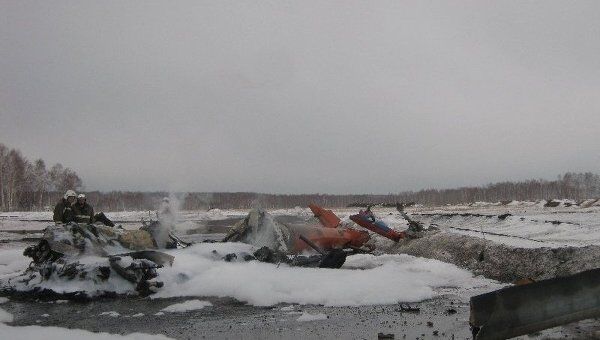 Сгоревший под Красноярском вертолет Ми-8 аварийной посадки не совершал