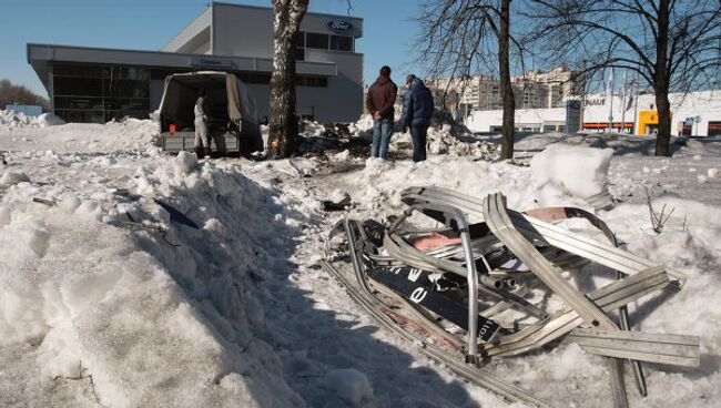 Место, где в ДТП погибла супруга Вячеслава Малофеева Марина