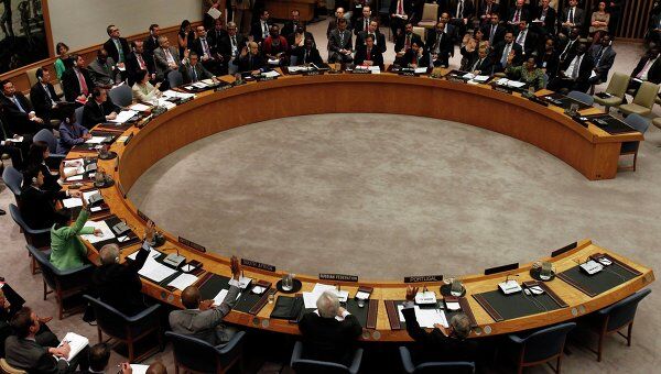 Голосование членов СБ ООН за резолюцию о создании бесполетной зоны над Ливией