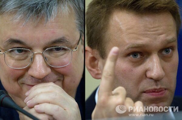 Ярослав Кузьминов и Алексей Навальный