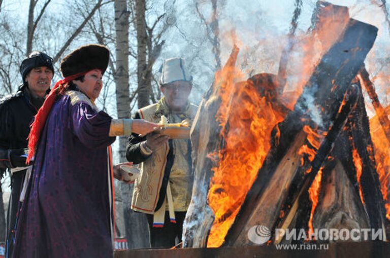 Хакасский обрядовый праздник Чыл Пазы в Абакане