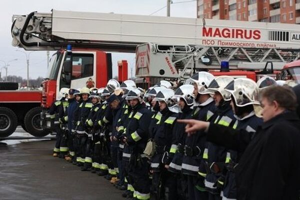 Пятилетие пожарно-спасательного отряда в Питере