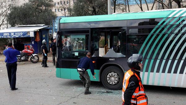 Взрыв в салоне автобуса в Иерусалиме