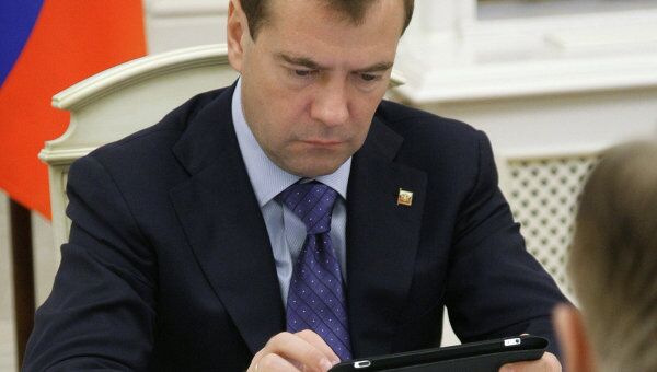  Президент РФ Дмитрий Медведев. архив