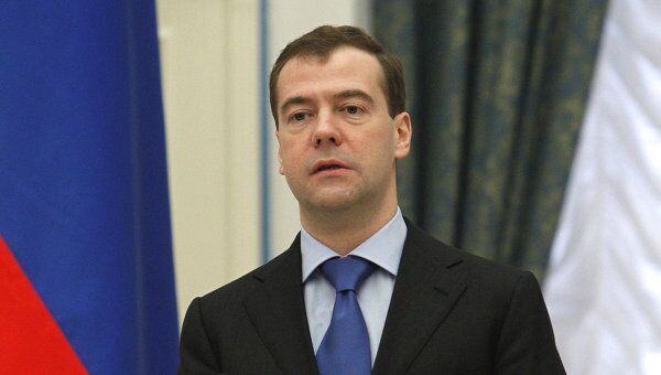 Президент Д.Медведев вручил в Кремле награды военнослужащим Внутренних войск