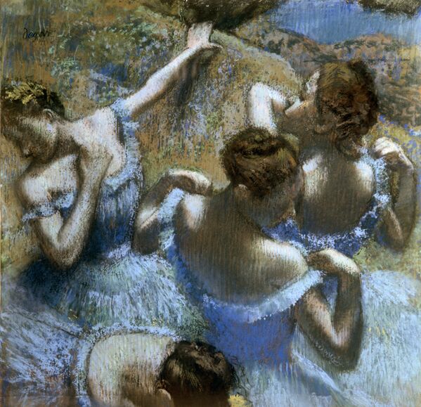 Репродукция картины Эдгара Дега Голубые танцовщицы
