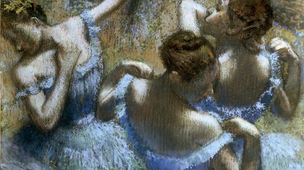 Репродукция картины Эдгара Дега Голубые танцовщицы