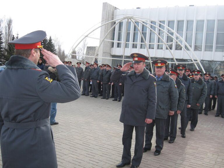 Смотр УВД в Железногорске 