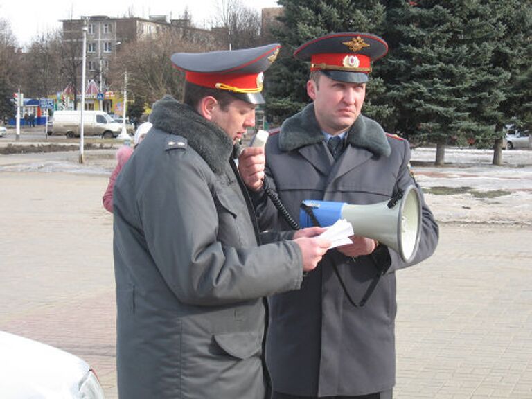 Смотр УВД в Железногорске 