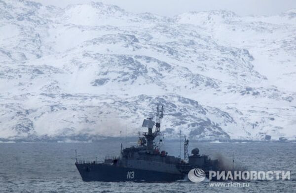 Военные учения Северного флота ВМФ России