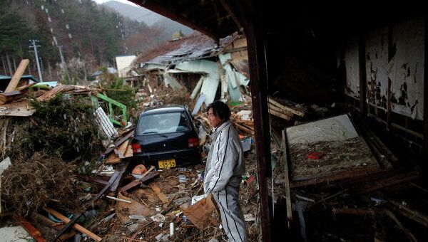 Последствия землетрясения в префектуре Мияги, Япония. 31 марта 2011 г.