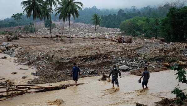 Последствия наводнения в провинции Краби на юге Таиланда