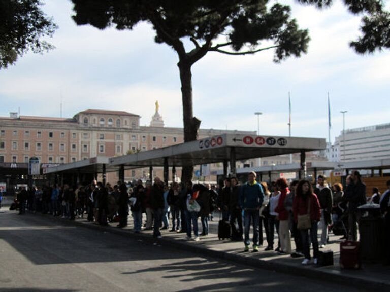 Забастовка транспортников в Риме