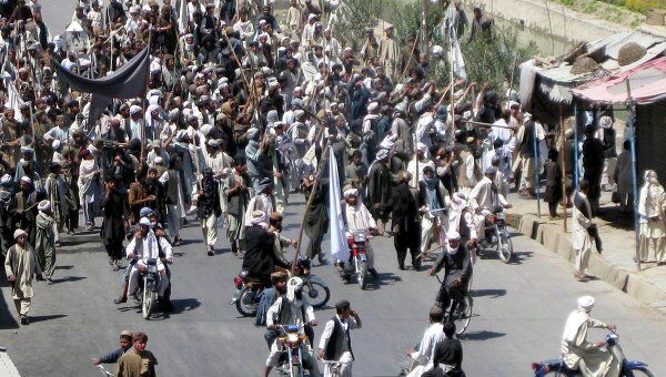 Акция протеста в афганском Кандагаре