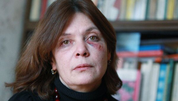 Журналистка Наталья Сейбиль, обвинившая начальника городского отдела внутренних дел города Московский Алексея Климова в избиении