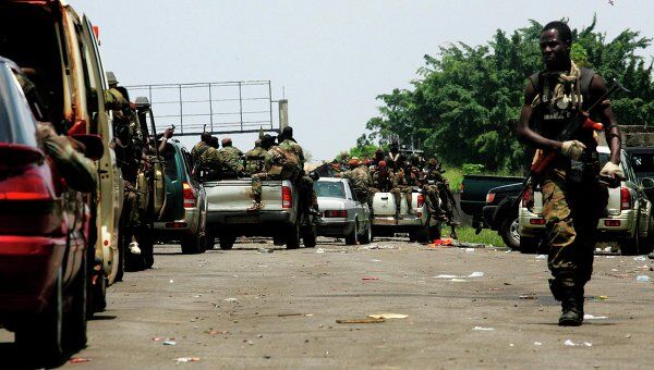 Войска, поддерживающие режим Ассалана Уаттаре в Кот-д'Ивуар