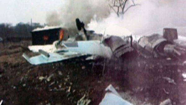 Разбившийся под Владивостоком Су-27 разлетелся на куски и загорелся