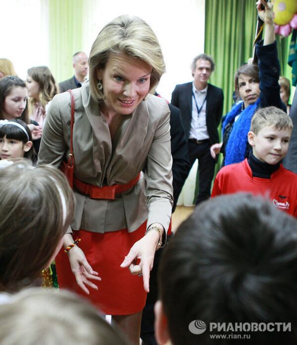 Бельгийская принцесса Матильда посетила детский дом №9