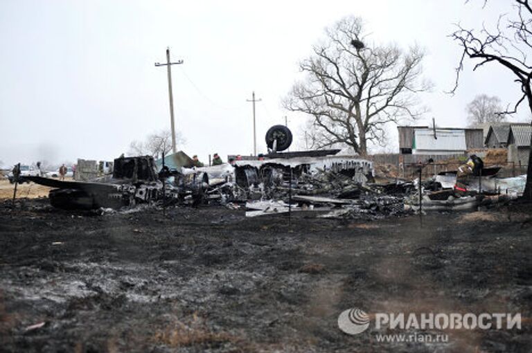 Крушение самолета Су-27СМ в Приморье