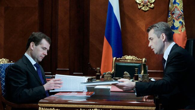 Встреча Дмитрия Медведева с Павлом Астаховым