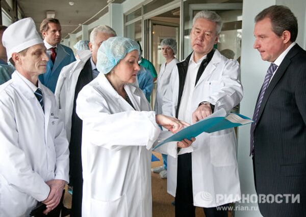Визит мэра Москвы Сергея Собянина в городскую клиническую больницу №12