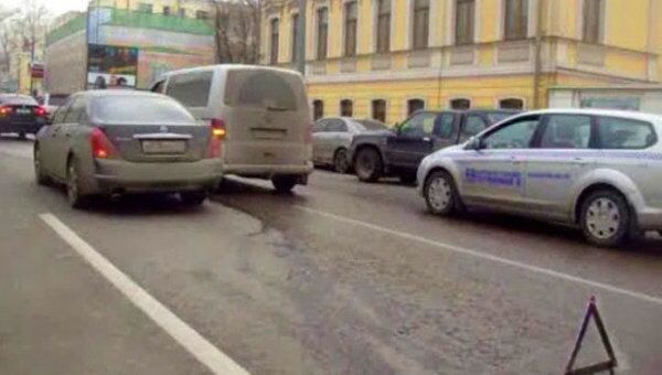 ДТП остановило движение троллейбусов в центре Москвы