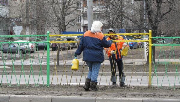 В Москве началось ежегодное апрельское благоустройство города