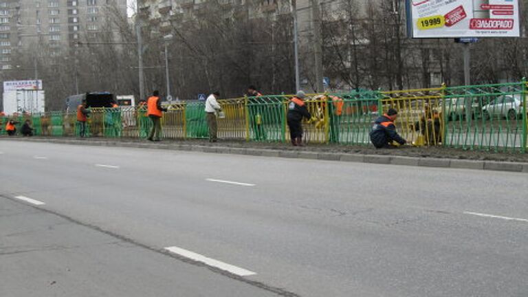 В Москве началось ежегодное апрельское благоустройство города