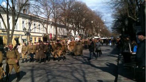 В Одессе прошла подготовка к торжественному шествию, посвященному освобождению города от немецко-фашистских оккупантов