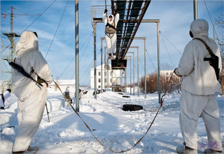 Учения морских пехотинцев прошли в Заполярье