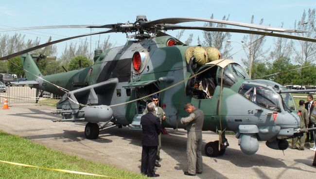 МИ-35М на выставке LAAD-2011 в Рио-де-Жанейро.