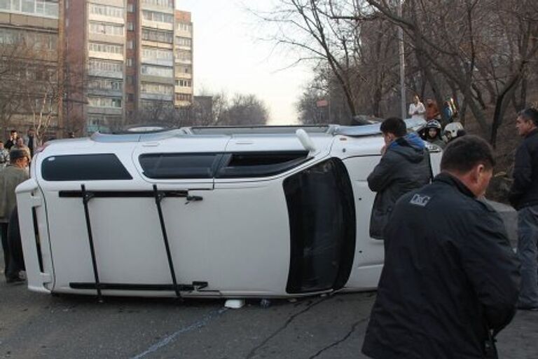 ДТП: автобус и 18 машин во Владивостоке