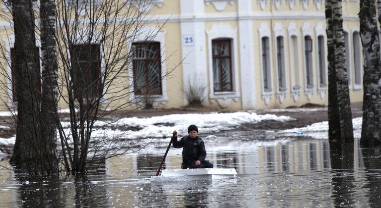 Половодье в Великом Устюге