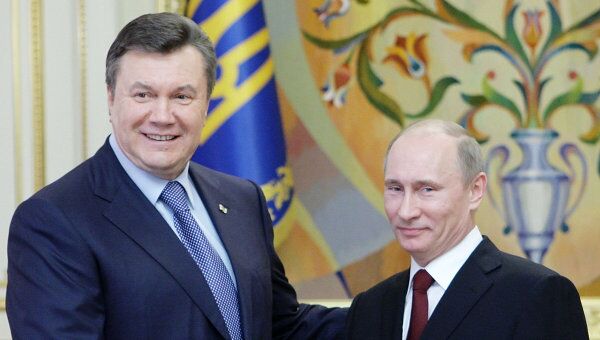 Встреча Владимира Путина и Виктора Януковича в Киеве