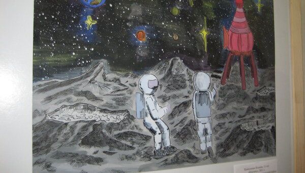 Выставка детского рисунка, посвященная Дню Космонавтики, проходит в Краснодаре 