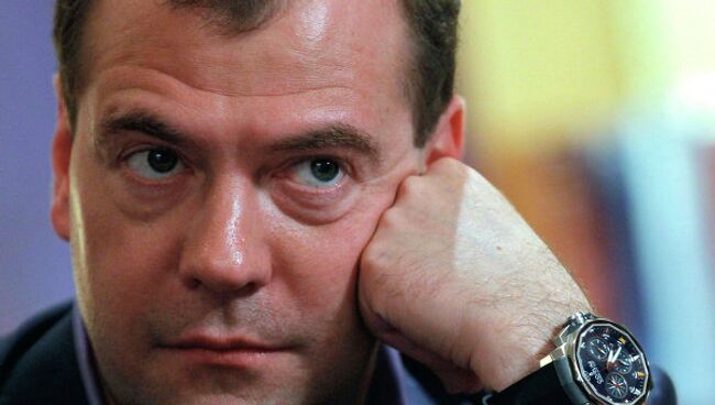 Президент РФ Дмитрий Медведев. Архив