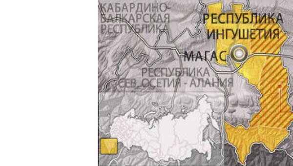 Сунженский район Ингушетии. Карта